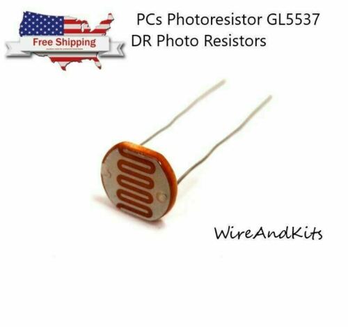 5 Pcs Photoresistor Gl5537 Ldr Photo Resistors Light-dependent Resistor Us Selle